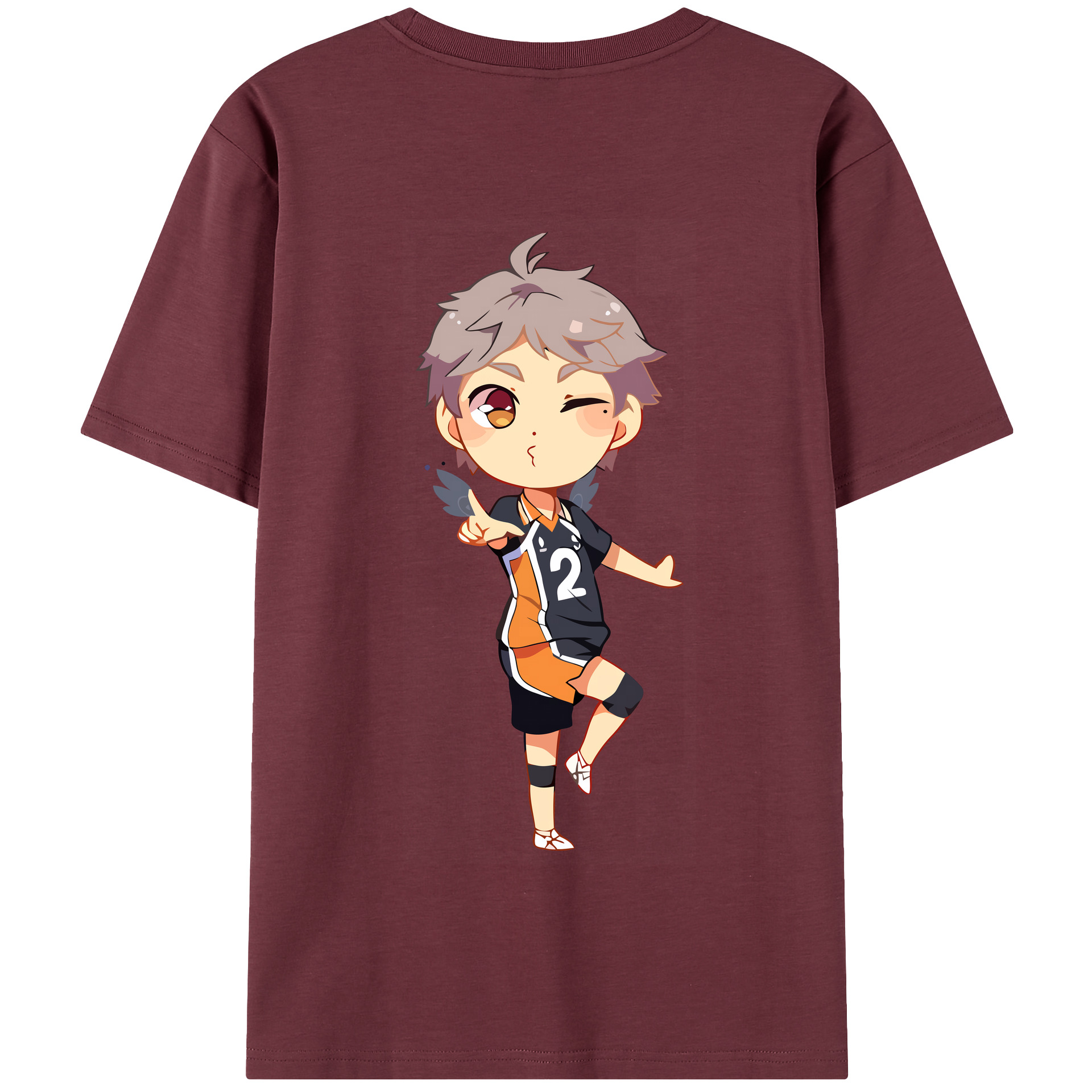 （画像用） ハイキュー!! Haikyu!! 綿100％半袖Tシャツ（背面プリント）